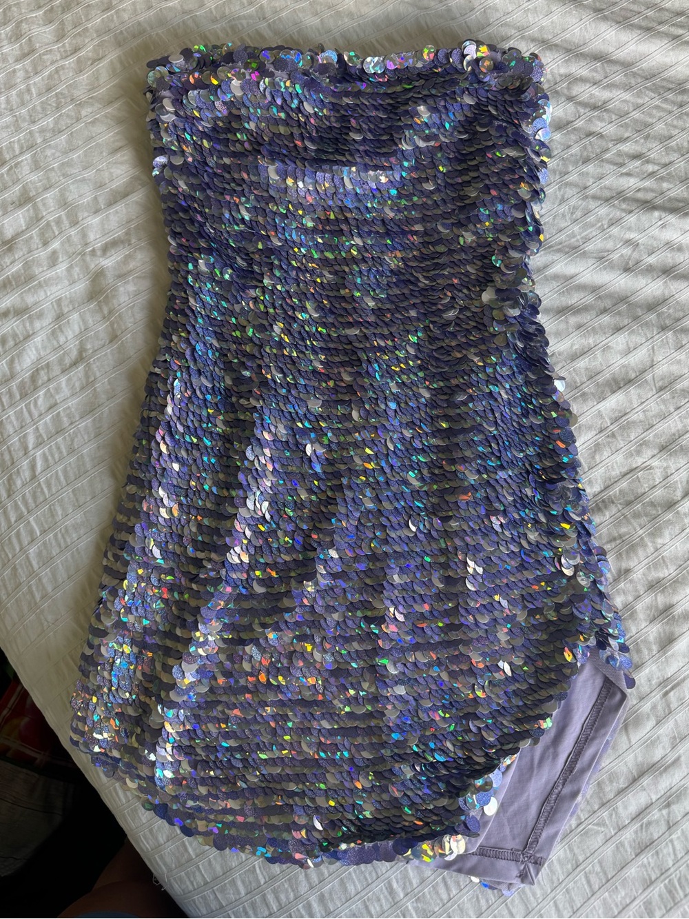 NBD SEQUIN STRAPLESS MINI DRESS - Hilary Duff Concert